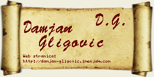 Damjan Gligović vizit kartica